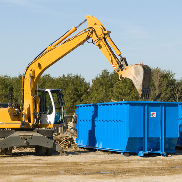 are there any restrictions on where a residential dumpster can be placed in Oak Grove Village Missouri